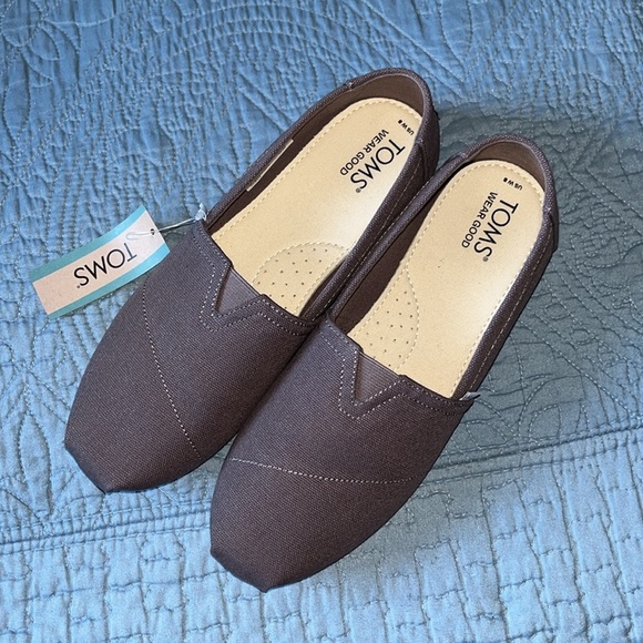 NWT TOMS Classic women’s Ash canvas Belmont 
size 8 - Picture 3 of 7